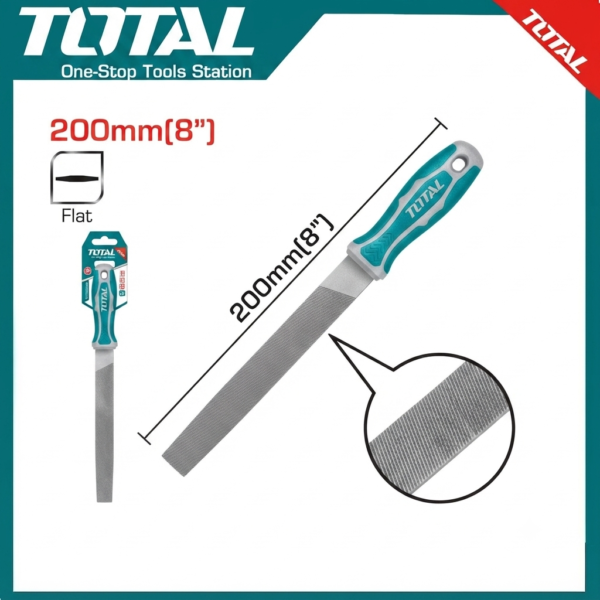 Flat steel file 200mm THT91186  | Company: Total | Origin: China
