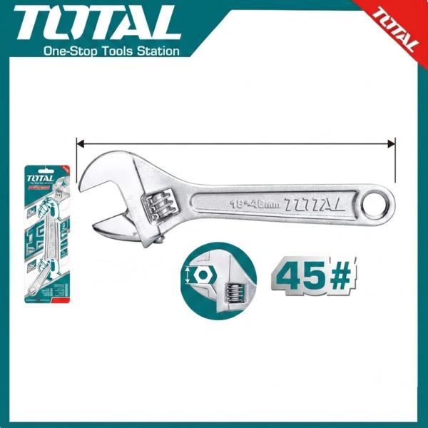 Adjustable wrench 12" THT1010123  | Company: Total | Origin: China