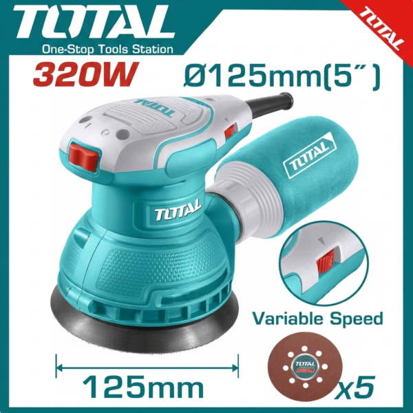 Rotary Sander 5" TF2031256 | Company: Total | Origin: China