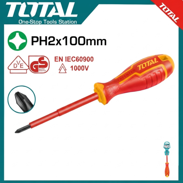 Insulated Screwdriver THTISPH2100 | Company: Total | Origin: China
