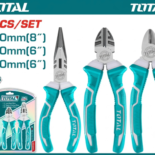 3Pcs pliers set THT1K0301 | Company: Total | Origin: China