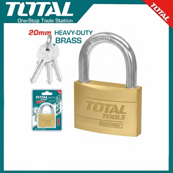 Heavy Duty Brass padlock 20mm TLK32202 | Company: Total | Origin: China