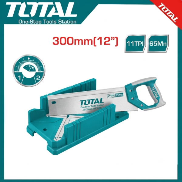 Mitre box & back saw set 12" THTK591262 | Company: Total | Origin: China