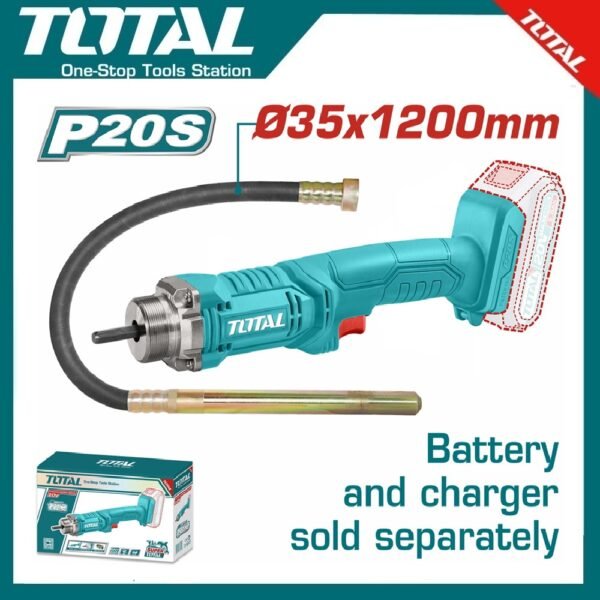 Cordless Concrete Vibrator TCVLI202301 | Company: Total | Origin: China