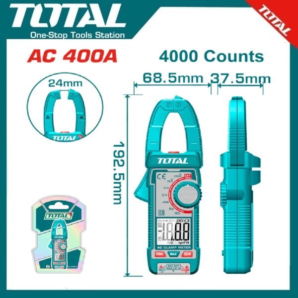 Digital AC Clamp Meter 400A TMT762001 | Company: Total | Origin: China