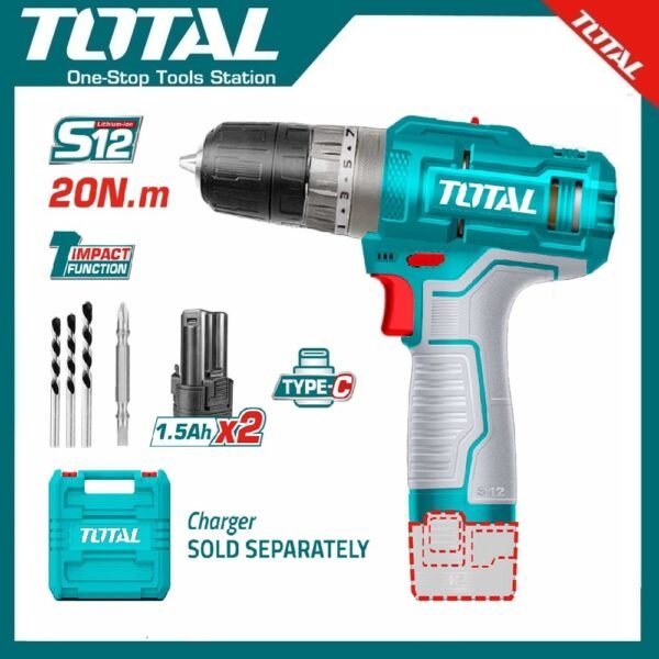 Cordless Impact Drill 12V TIDLI12202 | Company: Total | Origin: China