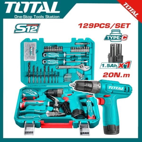 129Pcs Tools Set THKTHP11292 | Company: Total | Origin: China
