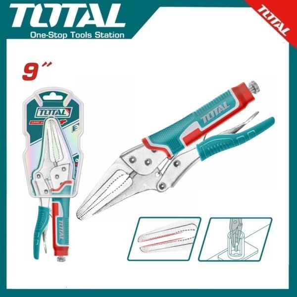 Long Nose Locking Plier 9" THT19902 | Company: Total | Origin: China
