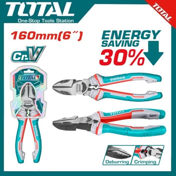 High Leverage Diagonal Cutting Pliers 6" THT230606S | Company: Total | Origin: China