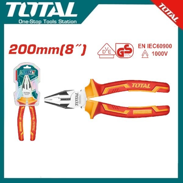 Insulated Combination Pliers 8" THTIP2181 | Company: Total | Origin: China