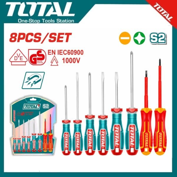 8Pcs Screwdriver Set TKSDS0836 | Company: Total | Origin: China