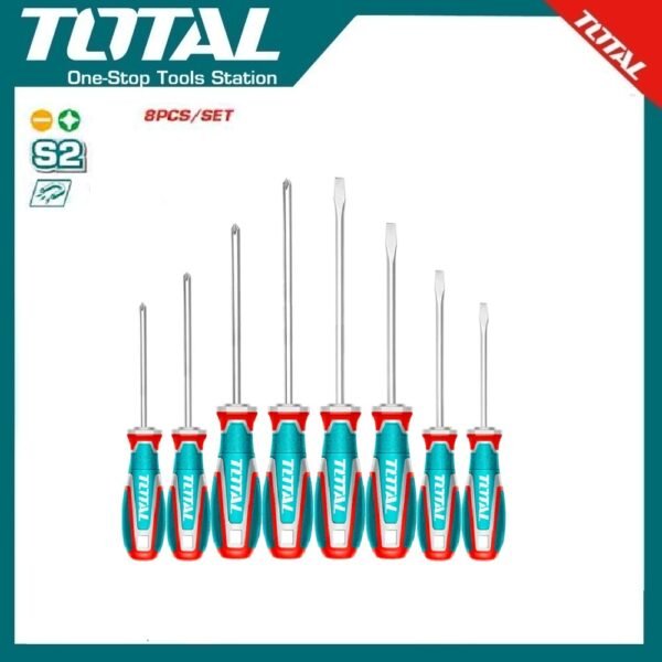8Pcs Screwdriver Set TKSDS0846 | Company: Total | Origin: China