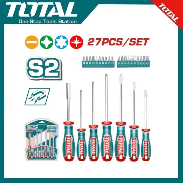 27Pcs Screwdriver Set TKSDS2726 | Company: Total | Origin: China