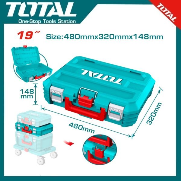 Stackable Tool Box 19" TPBXS102 | Company: Total | Origin: China