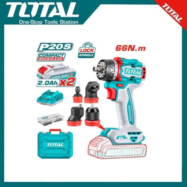 Cordless Multi-Head Drill Driver 66nm TDLI206686 | Company: Total | Origin: China