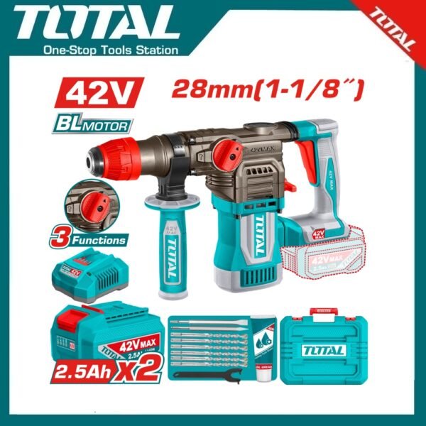 Cordless Rotary Hammer 28mm TRHLI422882 | Company: Total | Origin: China