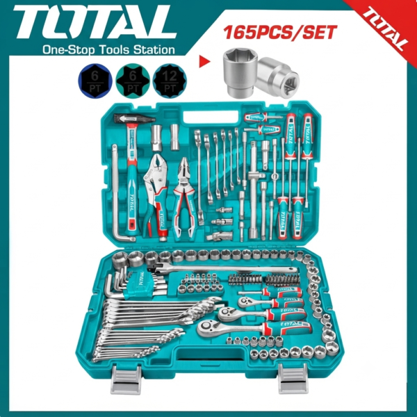 165 Pcs combination tools set THKTHP61657  | Company: Total | Origin: China