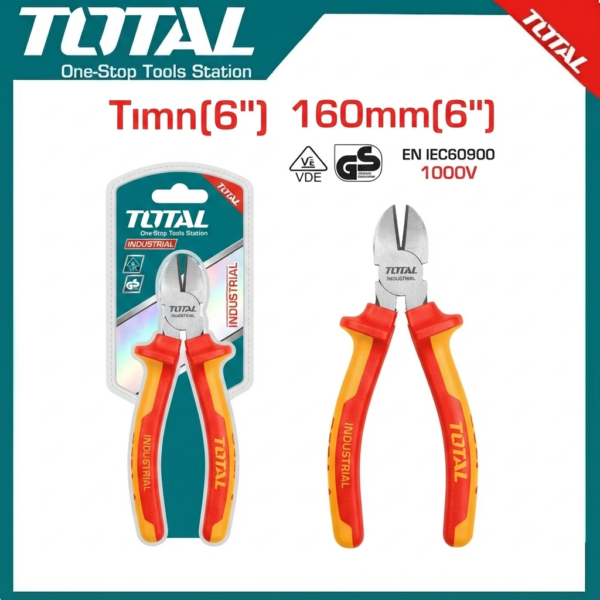 Insulated High Leverage Diagonal Cutting Pliers 7" THTIP2261 | Company: Total | Origin: China