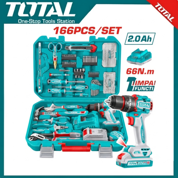 166 Pcs Tools set THKTHP41667 | Company: Total | Origin: China