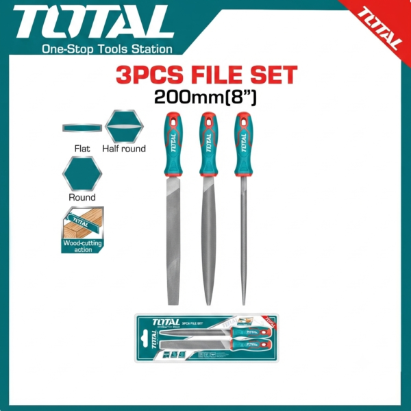 3 Pcs wood file set THT918326 | Company: Total | Origin: China