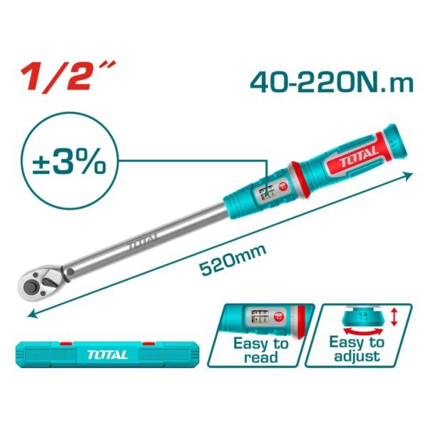 Preset torque wrench THPTW1220N6 | Company: Total | Origin: China
