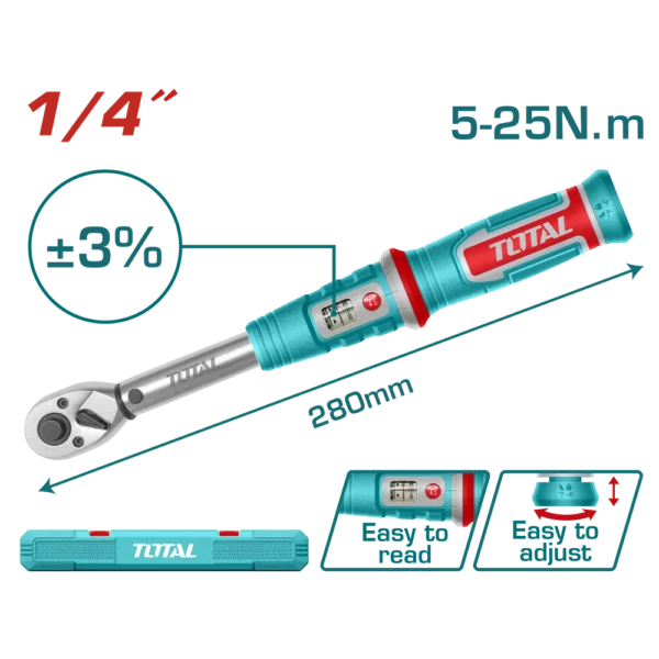 Preset torque wrench THPTW1425N8 | Company: Total | Origin: China