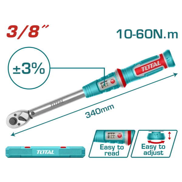 Preset torque wrench THPTW3860N6 | Company: Total | Origin: China