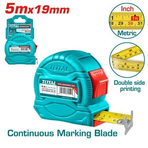 Steel measuring tape TMT34519 | Company: Total | Origin: China