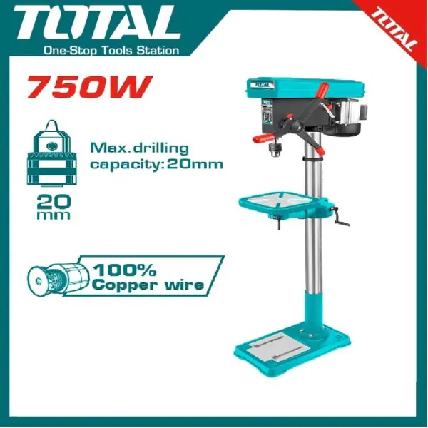 Drill Press 20mm TDP207505 | Company: Total | Origin: China